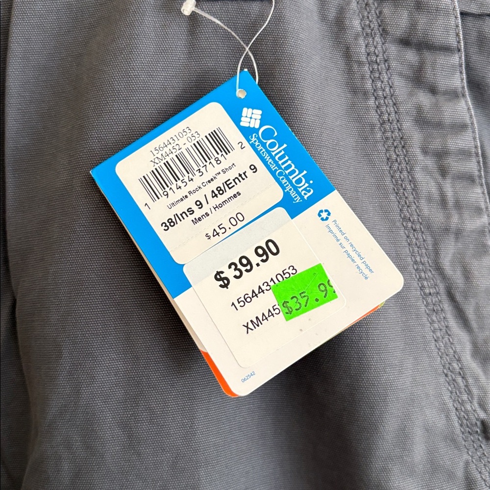 Columbia Men’s short. Gray. Size 38 - Picture 2 of 8